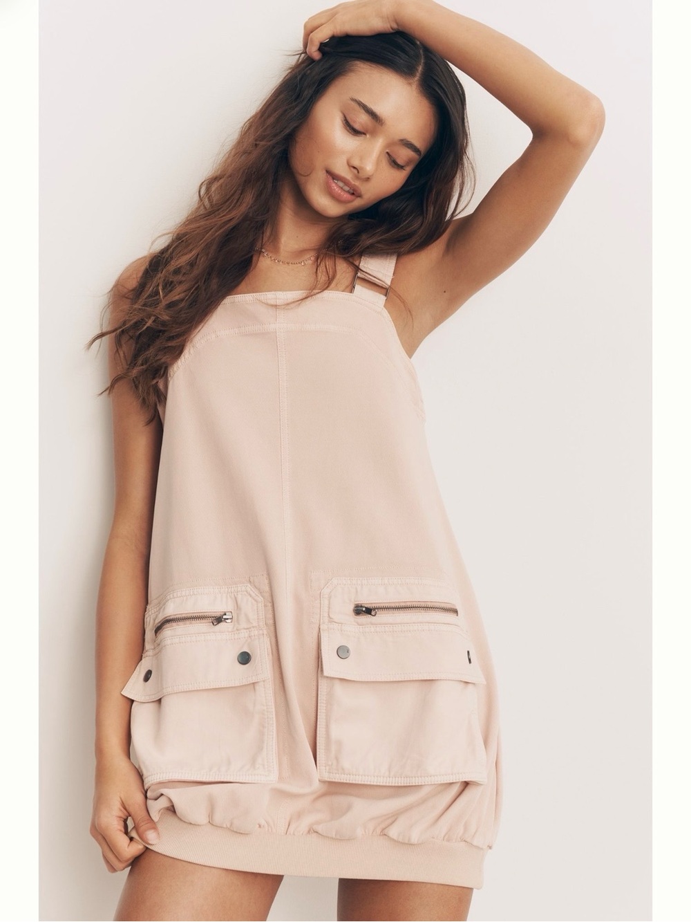 Anthropologie Pilcro Knit Project Pinafore Mini Dress Size Large NWT